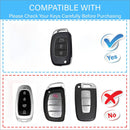 CKC-HYUNDAI-E-Z-GM, Hyundai Metal Key Fob Cover with Keychain – Refined Anti-Scratch Design