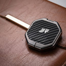 CKC-JETOUR-B-T1T2-Z-GM-CF，JETOUR T1 / T2 / Plus Carbon Fibre Pattern Zinc Alloy Key Cover with Keychain | Smart Key Fob Protector | Durable Anti-Scratch Metal Case