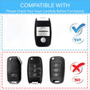 CKC-KIA-A-Z-GM, KIA Type A Zinc Alloy Key Cover with Keychain | Smart Key Fob Protector | Durable Anti-Scratch Metal Case