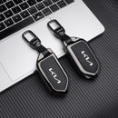 CKC-KIA-D-Z-GM, KIA Type D Zinc Alloy Key Cover with Keychain | Smart Key Fob Protector | Durable Anti-Scratch Metal Case