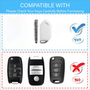 CKC-KIA-D-Z-GM, KIA Type D Zinc Alloy Key Cover with Keychain | Smart Key Fob Protector | Durable Anti-Scratch Metal Case