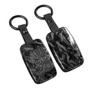 CKC-LANDROVER-A-FCF,Forged Carbon Fibre Look LANDROVER Type A Car Key Case & Holder