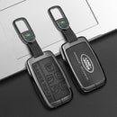 CKC-LANDROVER-A-Z-GM,LAND ROVER Zinc Alloy Key Cover with Keychain | Smart Key Fob Protector | Durable Anti-Scratch Metal Case