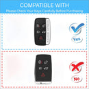 CKC-LANDROVER-A-Z-GM,LAND ROVER Zinc Alloy Key Cover with Keychain | Smart Key Fob Protector | Durable Anti-Scratch Metal Case