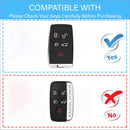 CKC-LANDROVER-B-Z-GM,LAND ROVER Zinc Alloy Key Cover with Keychain | Smart Key Fob Protector | Durable Anti-Scratch Metal Case