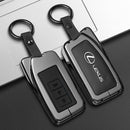 CKC-LEXUS-A-Z-GM, LEXUS Type A Zinc Alloy Key Cover with Keychain | Smart Key Fob Protector | Durable Anti-Scratch Metal Case