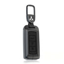 CKC-MITSUBISH-A-Z-GM,MITSUBISH Type A Zinc Alloy Key Cover with Keychain | Smart Key Fob Protector | Durable Anti-Scratch Metal Case