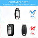 CKC-NISSAN-A3-Z-GM, NISSAN Type A3 Zinc Alloy Key Cover with Keychain | Smart Key Fob Protector | Durable Anti-Scratch Metal Case