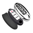 CKC-NISSAN-A4, Nissan Type A 4 Buttons Car Key TPU Case & Holder