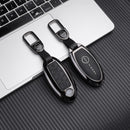 CKC-NISSAN-A5-Z-GM, NISSAN Type A5 Zinc Alloy Key Cover with Keychain | Smart Key Fob Protector | Durable Anti-Scratch Metal Case