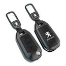 CKC-PEUGEOT-B-Z-GM,PEUGEOT Zinc Alloy Key Cover with Keychain | Smart Key Fob Protector | Durable Anti-Scratch Metal Case