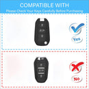 CKC-PEUGEOT-B-Z-GM,PEUGEOT Zinc Alloy Key Cover with Keychain | Smart Key Fob Protector | Durable Anti-Scratch Metal Case