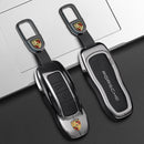 CKC-PORSCHE-A-Z-GM,PORSCHE Zinc Alloy Key Cover with Keychain | Smart Key Fob Protector | Durable Anti-Scratch Metal Case