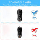 CKC-PORSCHE-B-Z-GM,PORSCHE Zinc Alloy Key Cover with Keychain | Smart Key Fob Protector | Durable Anti-Scratch Metal Case