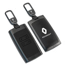 CKC-RENAULT-A-Z-GM, RENAULT Type A Zinc Alloy Key Cover with Keychain | Smart Key Fob Protector | Durable Anti-Scratch Metal Case