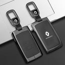 CKC-RENAULT-A-Z-GM, RENAULT Type A Zinc Alloy Key Cover with Keychain | Smart Key Fob Protector | Durable Anti-Scratch Metal Case