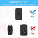 CKC-RENAULT-A-Z-GM, RENAULT Type A Zinc Alloy Key Cover with Keychain | Smart Key Fob Protector | Durable Anti-Scratch Metal Case