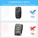 CKC-SEAT-A-Z-GM,SEAT Zinc Alloy Key Cover with Keychain | Smart Key Fob Protector | Durable Anti-Scratch Metal Case