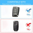 CKC-SEAT-B-Z-GM,SEAT Zinc Alloy Key Cover with Keychain | Smart Key Fob Protector | Durable Anti-Scratch Metal Case