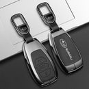 CKC-SUBARU-A-Z-GM,SUBARU Type A Zinc Alloy Key Cover with Keychain | Smart Key Fob Protector | Durable Anti-Scratch Metal Case