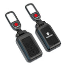 CKC-SUZUKI-A-Z-GM,SUZUKI Type A Zinc Alloy Key Cover with Keychain | Smart Key Fob Protector | Durable Anti-Scratch Metal Case
