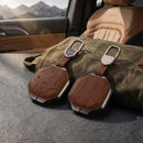 CKC-JETOUR-C-T2-Z,JETOUR T2 Zinc Alloy Wood-Grain Smart Key Cover with Keychain