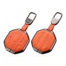 CKC-JETOUR-C-T2-Z,JETOUR T2 Zinc Alloy Wood-Grain Smart Key Cover with Keychain