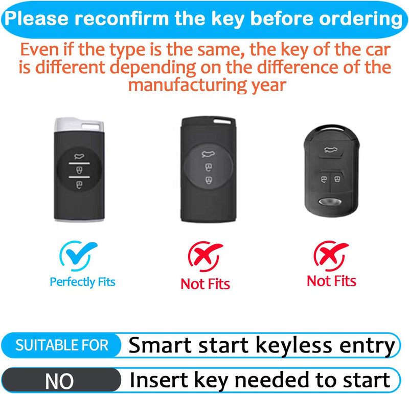 CKC-TIGGO-7-Z-GM,CHERY TIGGO Zinc Alloy Key Cover with Keychain |Fit For TiGGO CROSS/7 Pro/6 Pro/4Pro | Smart Key Fob Protector | Durable Anti-Scratch Metal Case