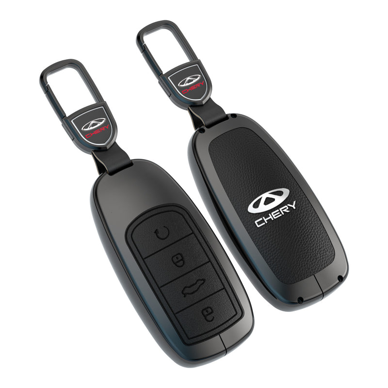CKC-TIGGO-8-Z-GM,CHERY TIGGO Zinc Alloy Key Cover with Keychain |Fit For TiGGO 8 PRO | Smart Key Fob Protector | Durable Anti-Scratch Metal Case