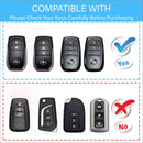 CKC-TOYOTA-A3-Z-GM,TOYOTA Zinc Alloy Key Cover with Keychain | Smart Key Fob Protector | Durable Anti-Scratch Metal Case