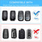 CKC-TOYOTA-A3-Z-GM,TOYOTA Zinc Alloy Key Cover with Keychain | Smart Key Fob Protector | Durable Anti-Scratch Metal Case