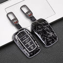 CKC-TOYOTA-A4-FCF,Forged Carbon Fibre Look TOYOTA Type A4 Car Key Case & Holder
