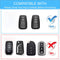 CKC-TOYOTA-B3-Z-GM,TOYOTA Zinc Alloy Key Cover with Keychain | Smart Key Fob Protector | Durable Anti-Scratch Metal Case