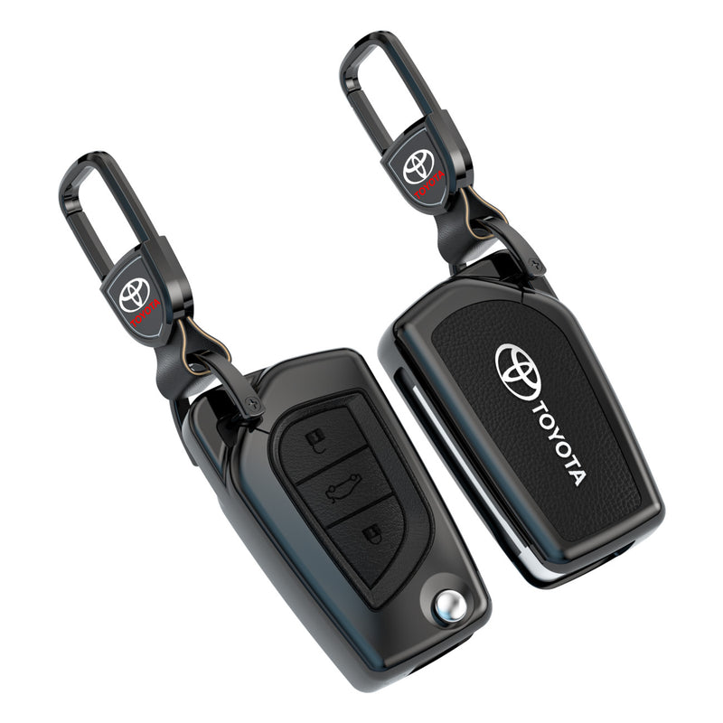 CKC-TOYOTA-C3-Z-GM,TOYOTA Zinc Alloy Key Cover with Keychain | Smart Key Fob Protector | Durable Anti-Scratch Metal Case (Copy)