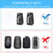 CKC-TOYOTA-C3-Z-GM,TOYOTA Zinc Alloy Key Cover with Keychain | Smart Key Fob Protector | Durable Anti-Scratch Metal Case (Copy)