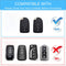 CKC-TOYOTA-F3-Z-GM,TOYOTA Zinc Alloy Key Cover with Keychain | Smart Key Fob Protector | Durable Anti-Scratch Metal Case