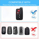 CKC-TOYOTA-G-Z-GM,TOYOTA Zinc Alloy Key Cover with Keychain | Smart Key Fob Protector | Durable Anti-Scratch Metal Case