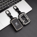 CKC-VOLVO-A-Z-GM,VOLVO Type A Zinc Alloy Key Cover with Keychain | Smart Key Fob Protector | Durable Anti-Scratch Metal Case