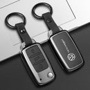 CKC-VW-A-Z-GM,Volkswagen Zinc Alloy Key Cover with Keychain | Smart Key Fob Protector | Durable Anti-Scratch Metal Case