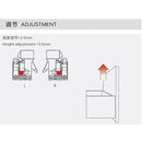 DP2336-400-1D, Push Open Undermount Drawer Runner, 7/8 Extension,Concealed Slides With 1D handle,400mm