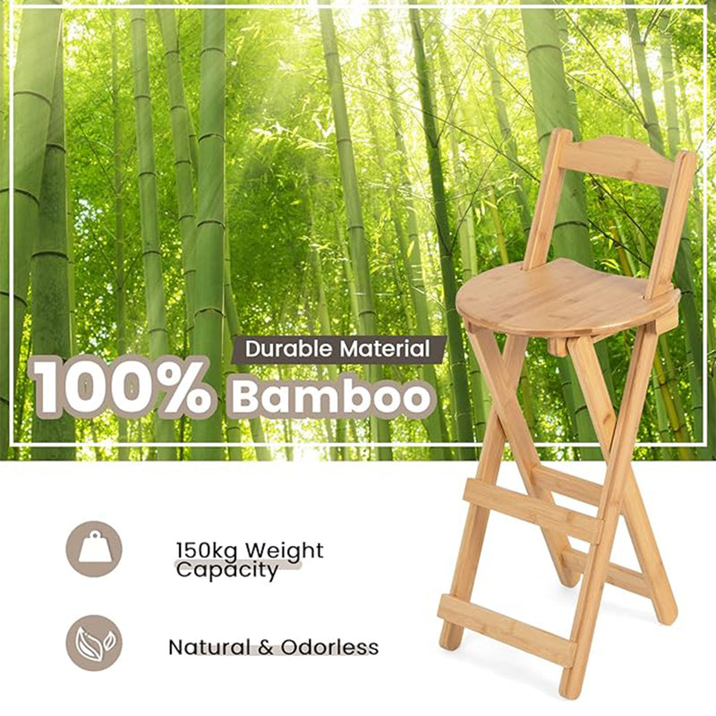 FBC-001-L, ECO Bamboo-Wood Bar Chair