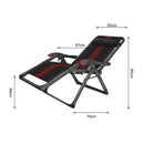 FC-007,  Heavy Duty Folding Chair with Massage Roller & Side Tray