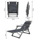 FC-008A-BK-BL, Multi-Purpose Folding Chair Bed