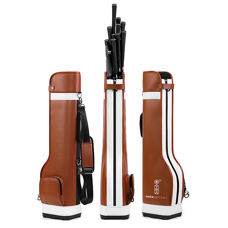 GCB-002,Men & Women Super Lightweight Portable Half Section Classic Golf Bag Can Carry 7 Clubs