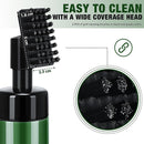 GCC-001, Golf Club Cleaner Brush with Retractable Zip-line Aluminum Carabiner and Squeeze Water Bottle, Holds 4 OZ of Water, Golf Accessories for Men & Woman, Golf Gifts for Men & Woman