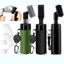 GCC-001, Golf Club Cleaner Brush with Retractable Zip-line Aluminum Carabiner and Squeeze Water Bottle, Holds 4 OZ of Water, Golf Accessories for Men & Woman, Golf Gifts for Men & Woman