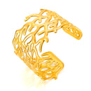 BA-GH1122, Gold Women’s Open Bangle – Stainless Steel Bracelet, Gift for Her