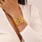 BA-GH1122, Gold Women’s Open Bangle – Stainless Steel Bracelet, Gift for Her