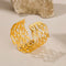 BA-GH1122, Gold Women’s Open Bangle – Stainless Steel Bracelet, Gift for Her