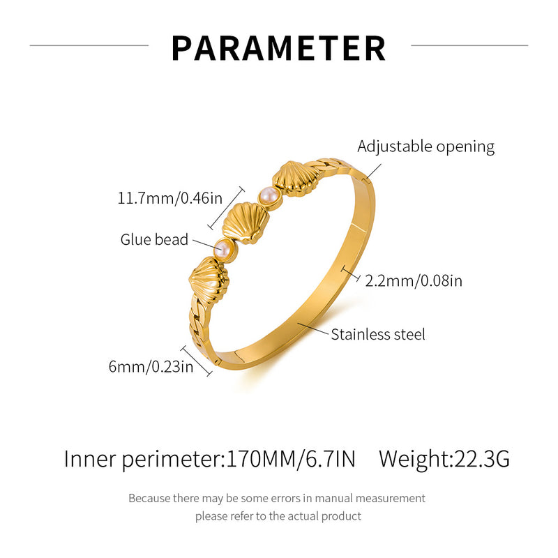 BA-GH1135, Elegant Stainless Steel Bangle Bracelet – Women’s Jewelry